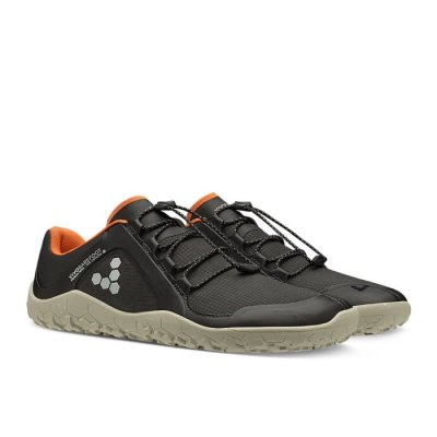 Vivobarefoot Primus Trail WX Firm Ground - Miesten Road Juoksukengät Mustat - IXA593082